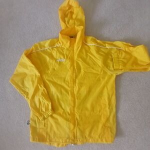Men's Errea Hooded Rain Jacket Yellow  Medium.